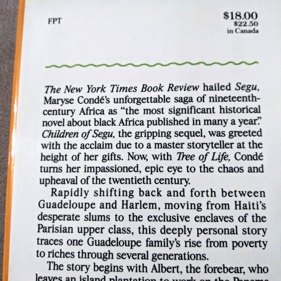 First Edition, Tree of Life, Maryse Condé, Collectible, Malcolm X, Martin Luther - Picture 4 of 11